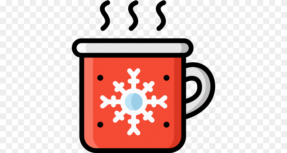 Christmas Coffee Drink Hot Tea Winter Icon Download On Iconfinder Serveware, Cup, Beverage, Coffee Cup, Nature Free Png