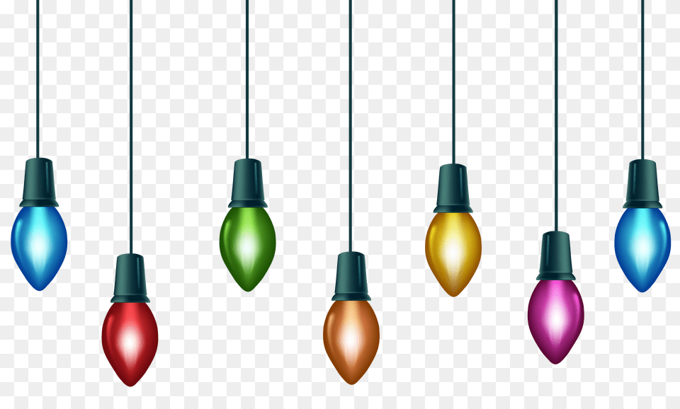 Christmas Colorful Bulbs Clip Art Gallery, Lamp Free Png