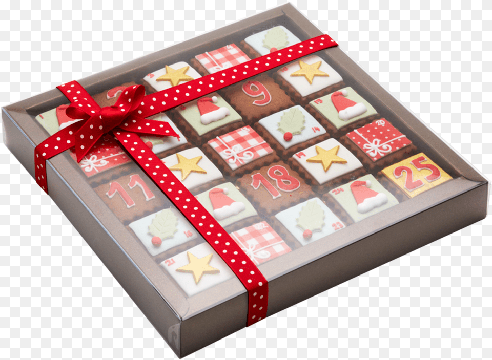 Christmas Cookie Advent Calendar, Box, Food, Sweets Png Image