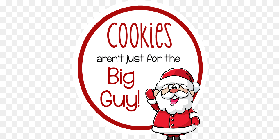 Christmas Cookie Gift Tags Santa Claus, Baby, Person Free Transparent Png