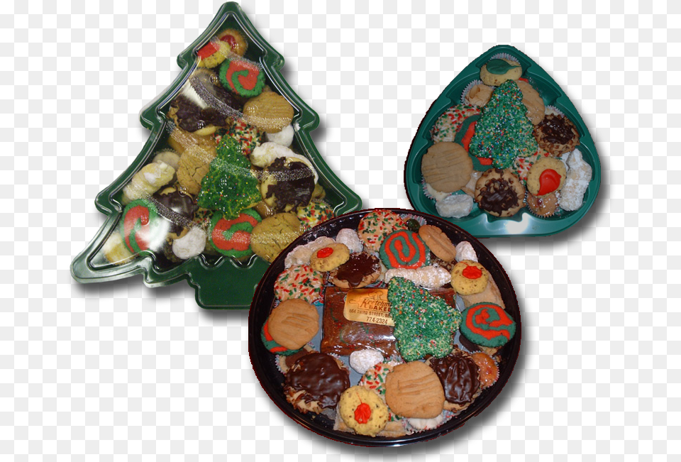 Christmas Cookie List Platter, Food, Sweets, Cream, Dessert Png Image