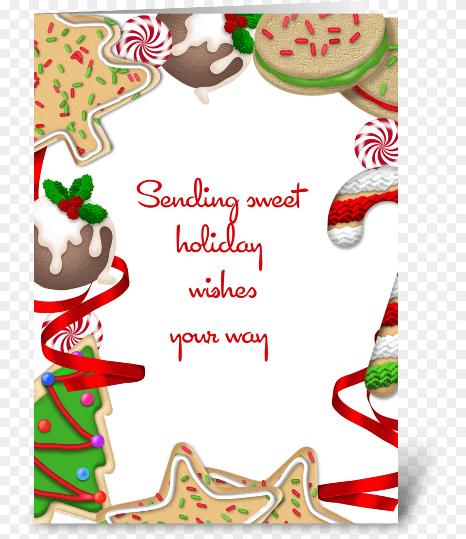 Christmas Cookies Christmas Cookie Exchange Borders, Food, Sweets, Envelope, Greeting Card Png