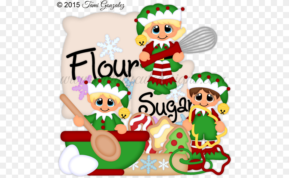 Christmas Cookies Clip Art, Elf, Birthday Cake, Cake, Cream Png