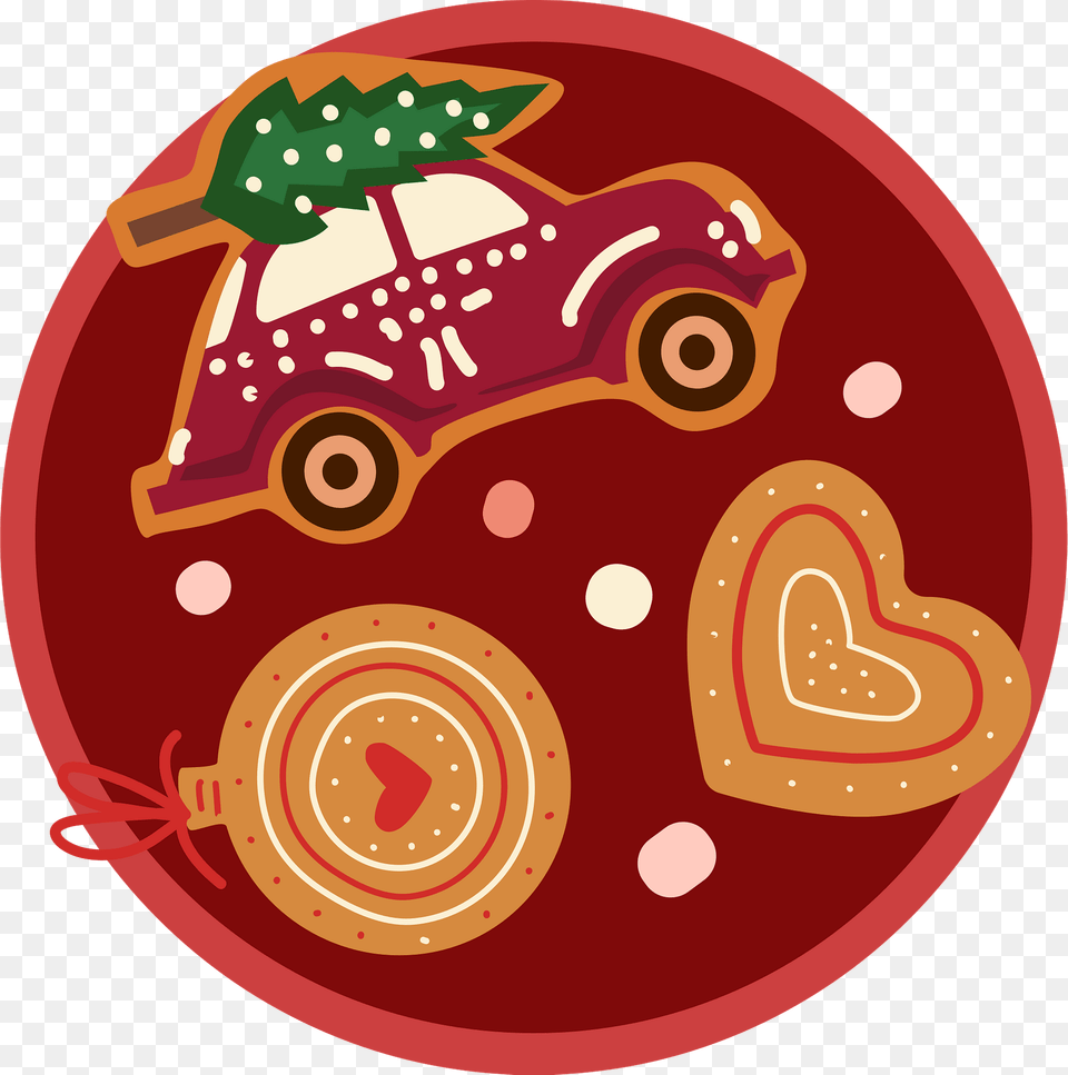 Christmas Cookies Clipart, Pattern, Home Decor, Applique, Food Free Png Download