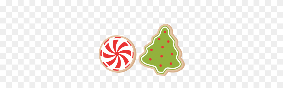 Christmas Cookies Scrapbook Clip Art Christmas Cut Outs For Cricut, Food, Sweets, Cream, Dessert Free Png Download