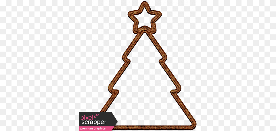 Christmas Cork Piece Tree 2 Graphic By Marisa Christmas Tree With Star Outline Svg, Triangle, Animal, Insect, Invertebrate Free Png