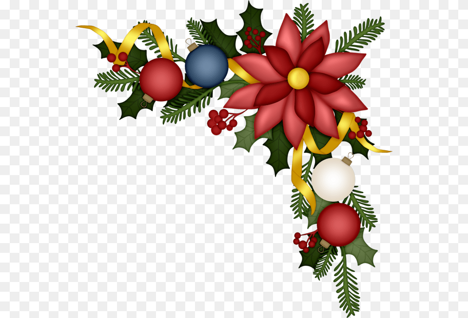 Christmas Corner Border Clipart Free Transparent Christmas Corner Border Clipart, Art, Floral Design, Graphics, Pattern Png