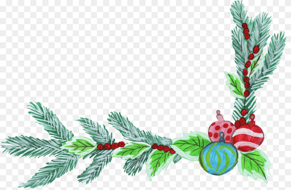 Christmas Corner Decorations, Plant, Tree, Conifer, Food Free Png Download