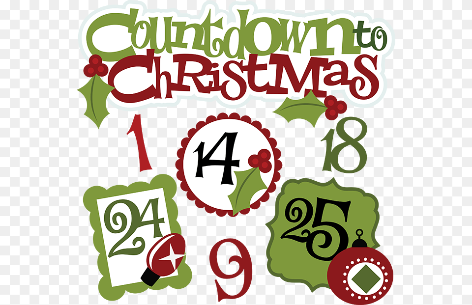 Christmas Countdown Clipart, Advertisement, Poster, Publication, Baby Free Png