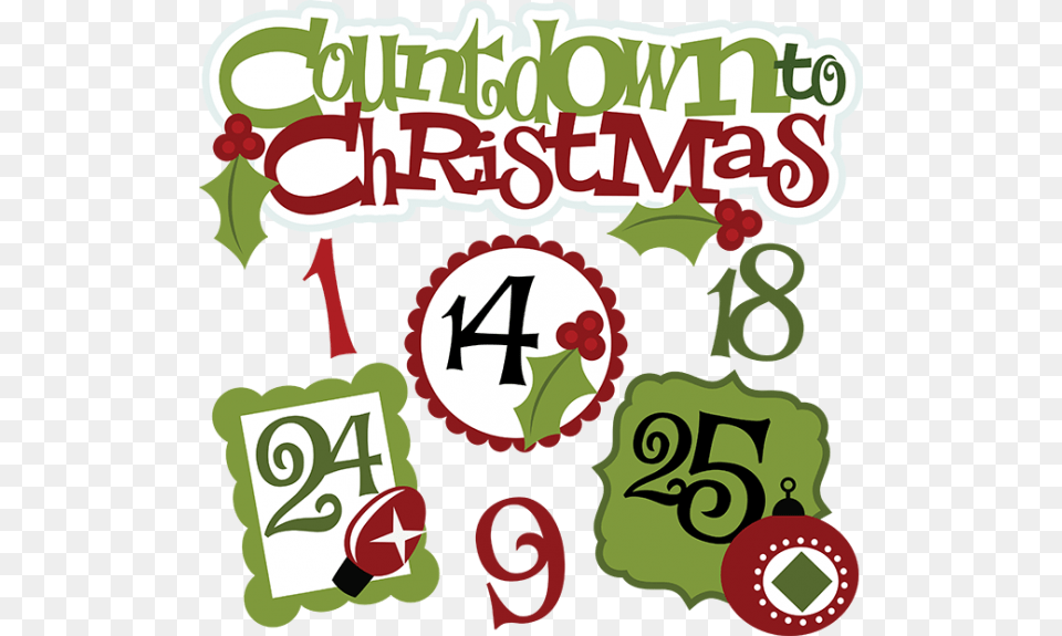 Christmas Countdown Clipart Nice Clip Art, Text, Baby, Person, Symbol Free Transparent Png