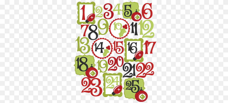 Christmas Countdown Cliparts, Number, Symbol, Text, Dynamite Free Png Download