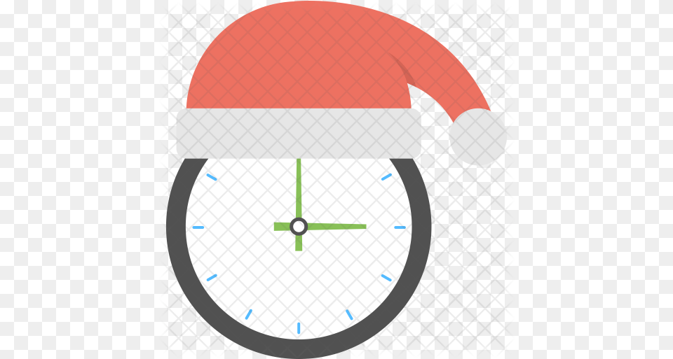 Christmas Countdown Icon Of Flat Style Christmas Clock Icon, Analog Clock Free Png