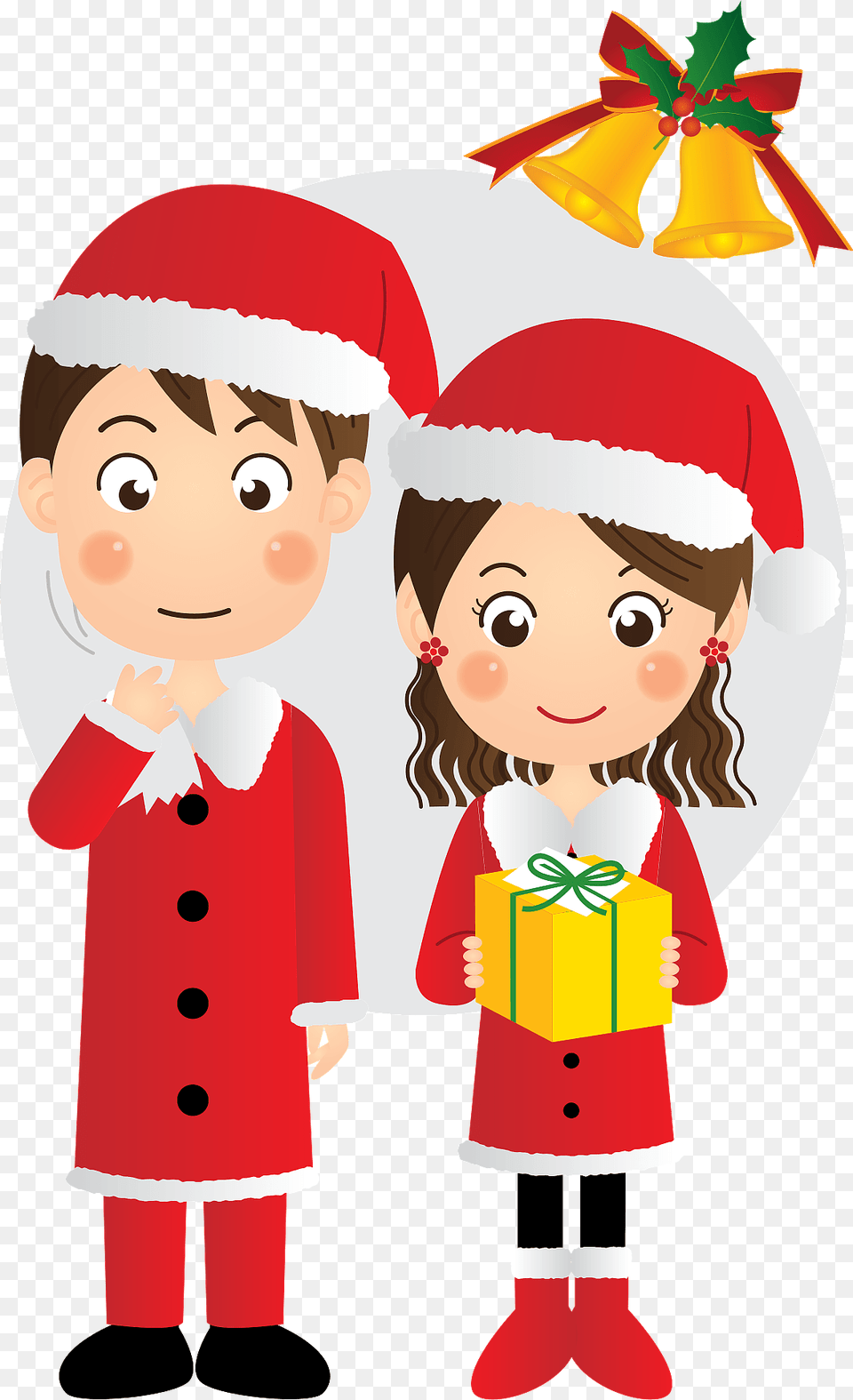 Christmas Couple Clipart, Elf, Baby, Person, People Png