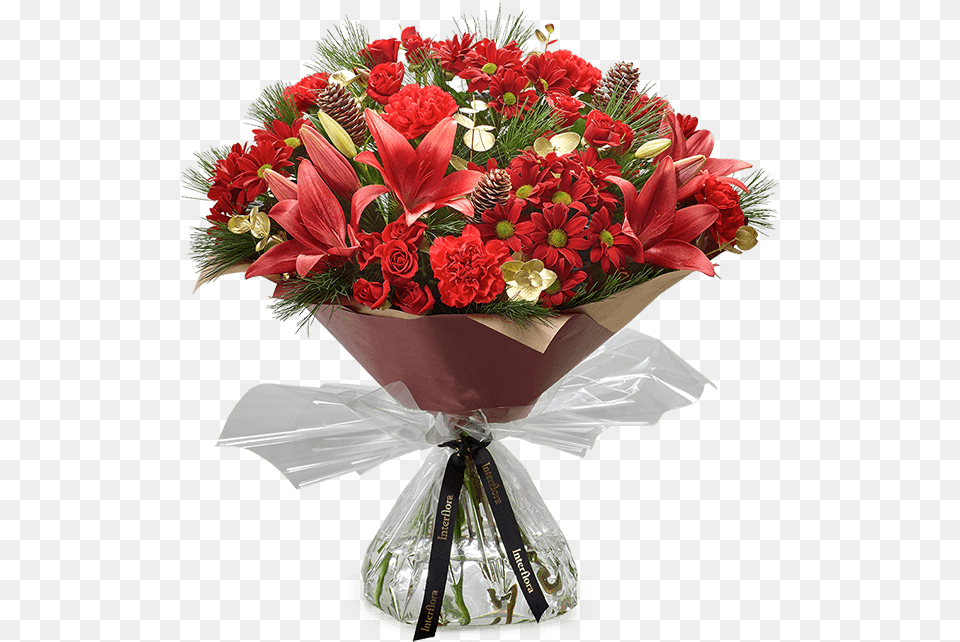 Christmas Cracker Hand Tied Roses For Mothers Day, Flower, Flower Arrangement, Flower Bouquet, Plant Png