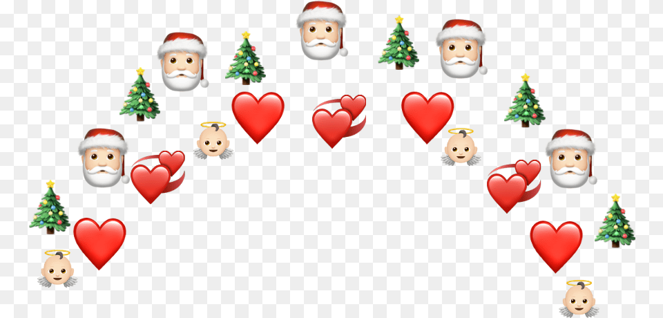 Christmas Crown Emoji Tree Xmas, Doll, Toy, Face, Head Free Png