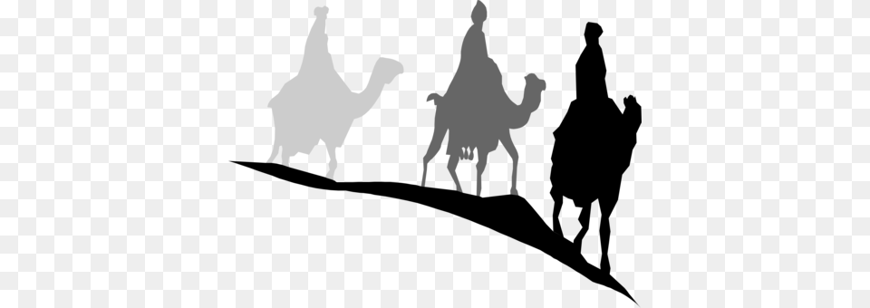 Christmas Day Biblical Magi Christmas Card Santa Claus Wise Men Still Seek Him Stencil, Animal, Camel, Mammal, Adult Free Transparent Png