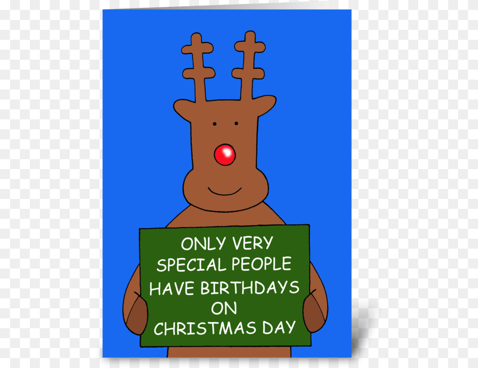Christmas Day Birthday Cards Cartoon, Animal, Deer, Mammal, Wildlife Png