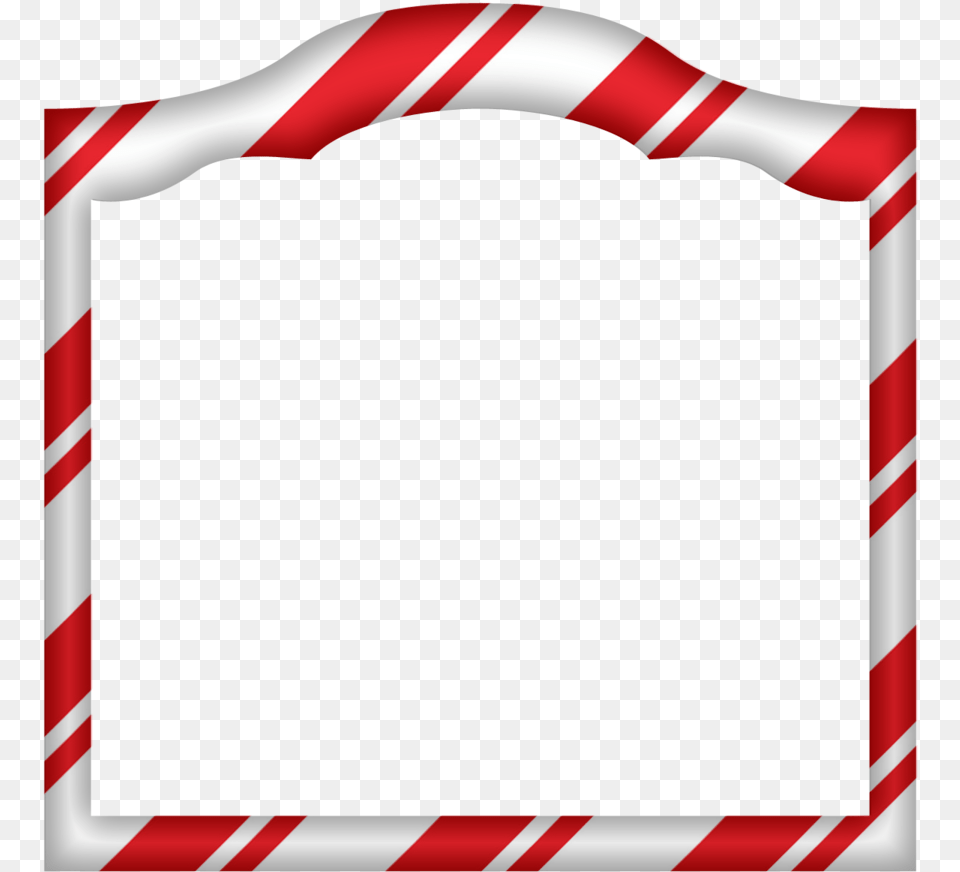Christmas Day Clipart Clip Art Christmas Santa Claus Candy Cane Frame, Food, Sweets Free Png Download