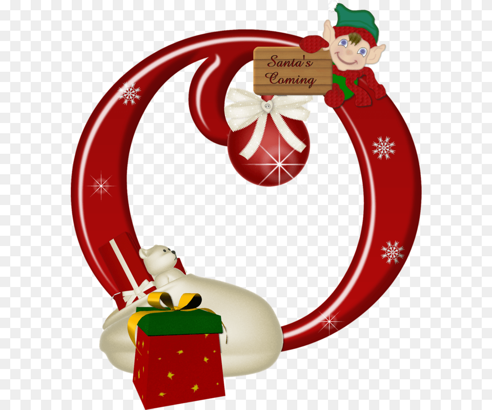 Christmas Decorated Alphabet Letter S, Face, Head, Person Png Image
