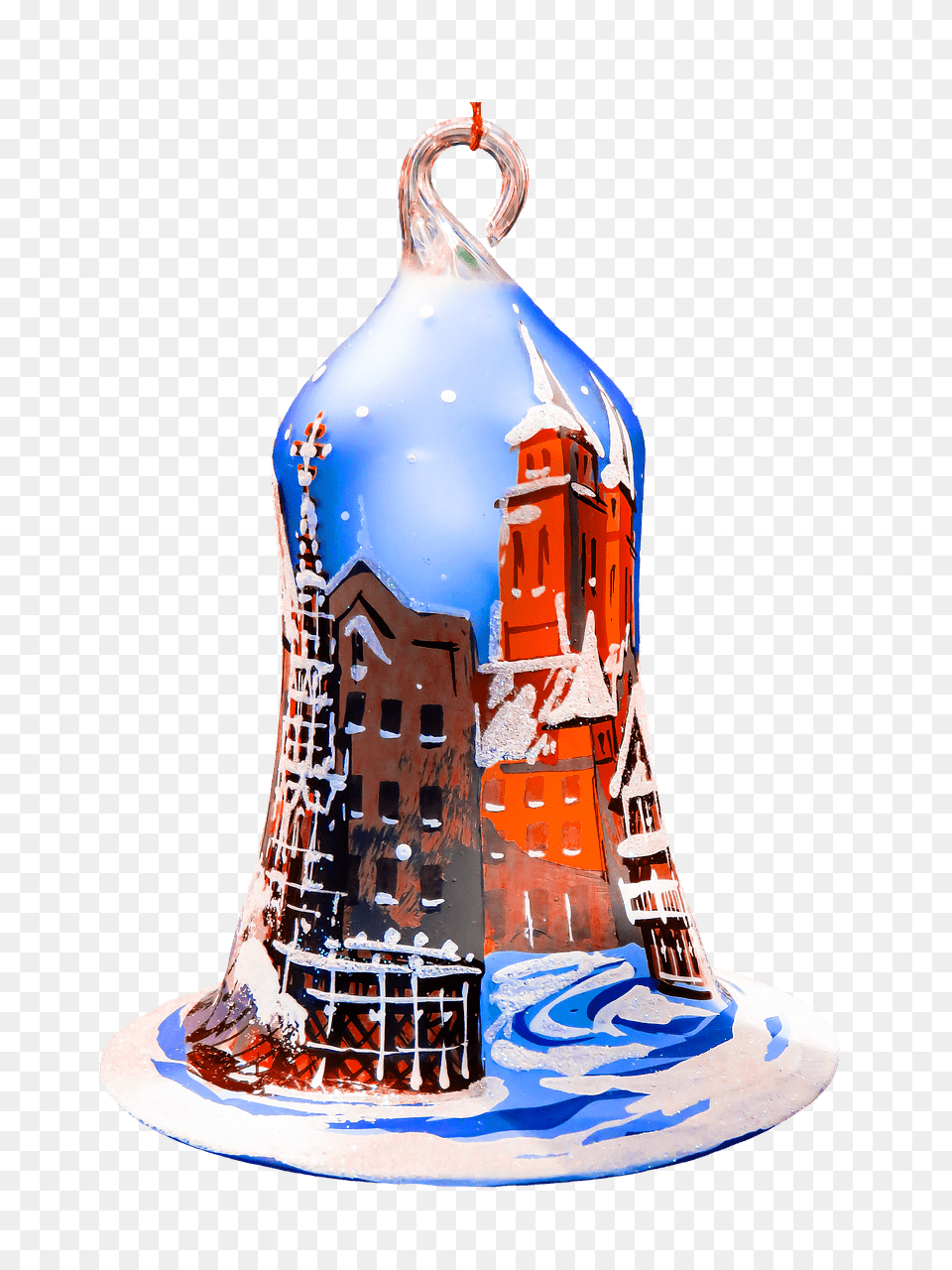Christmas Decoration Bell, Pottery, Art Free Png