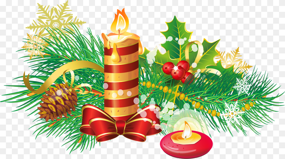 Christmas Decoration Candle Clip Art Transparent Background Christmas Candle, Dynamite, Weapon, Festival Free Png