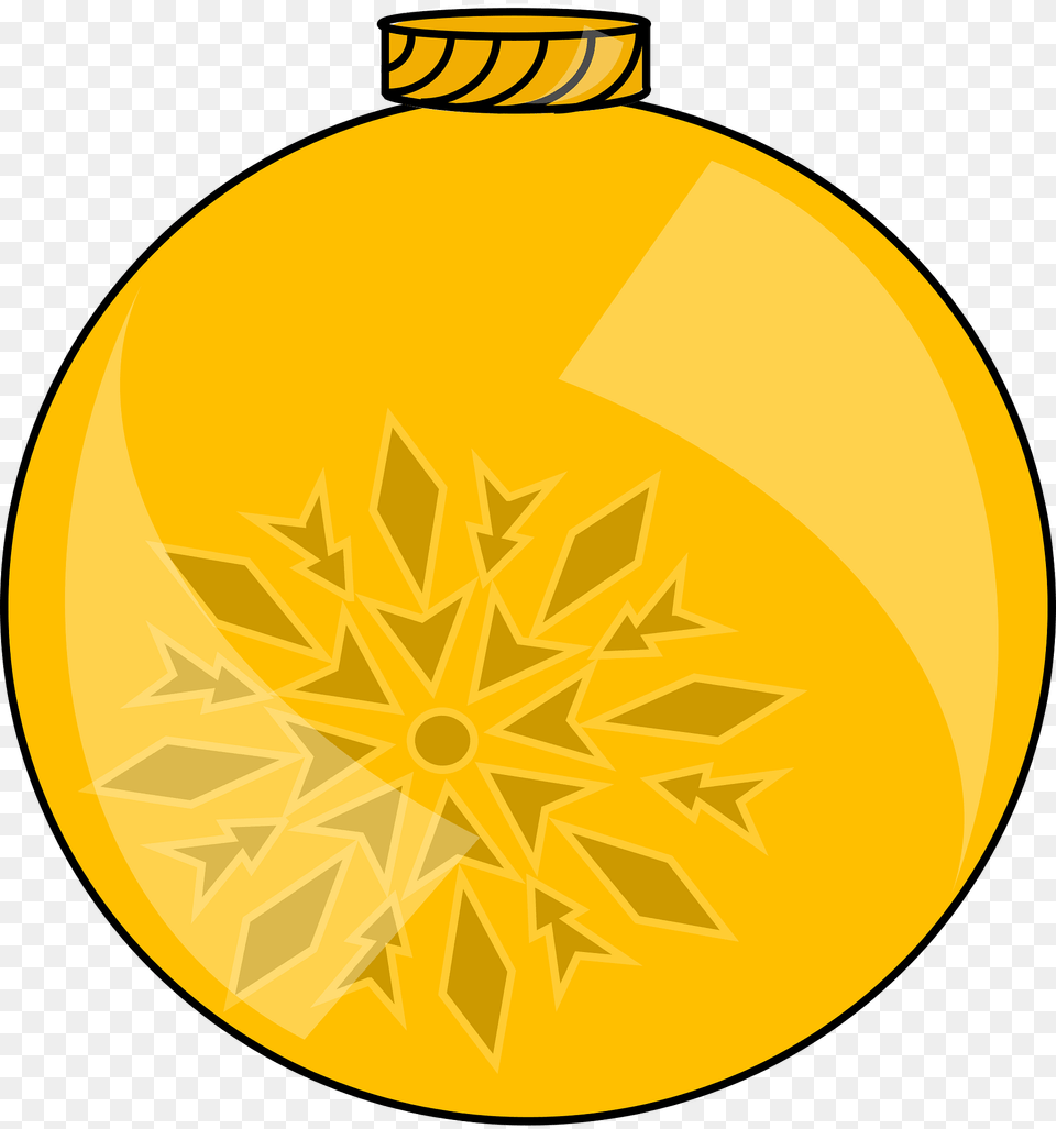 Christmas Decoration Clipart, Gold, Ammunition, Grenade, Weapon Png Image