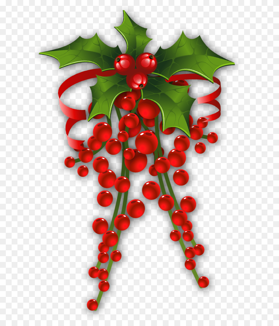 Christmas Decoration Items Transparent Christmas Mistletoe Clipart, Food, Fruit, Plant, Produce Png Image