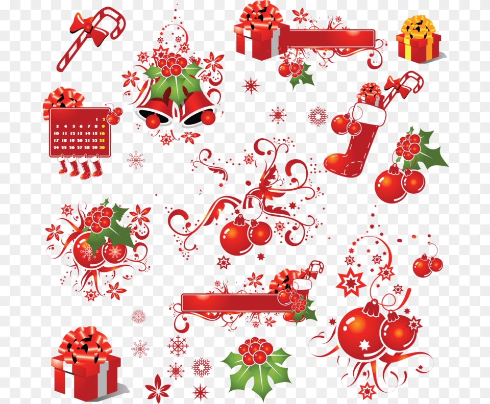 Christmas Decoration Vector, Art, Graphics, Floral Design, Pattern Free Png