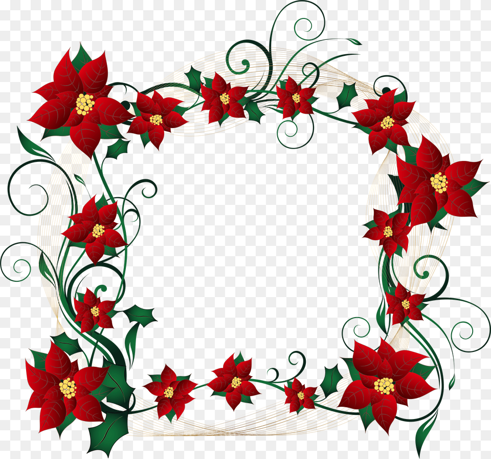 Christmas Decorative Border Transparent Clip Art Free Png Download