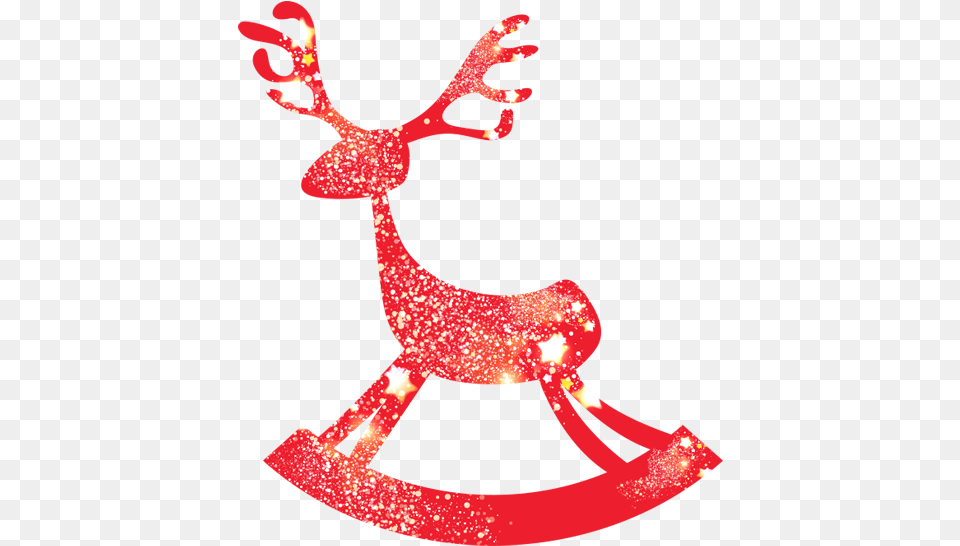 Christmas Deer Red, Animal, Mammal, Wildlife, Furniture Free Png
