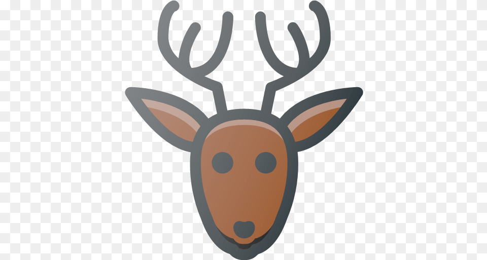 Christmas Deer Rudolf Icon Free Color Christmas Icons, Animal, Mammal, Wildlife, Antler Png Image