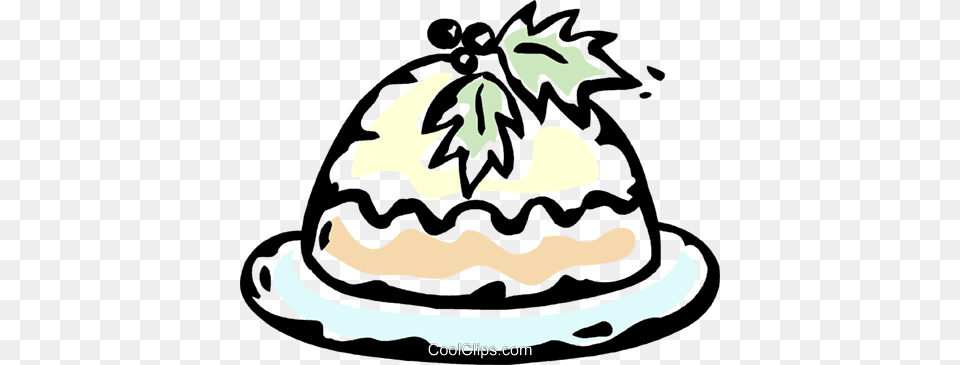 Christmas Dessert Royalty Vector Clip Art Illustration, Cream, Food, Ice Cream, Birthday Cake Free Png Download