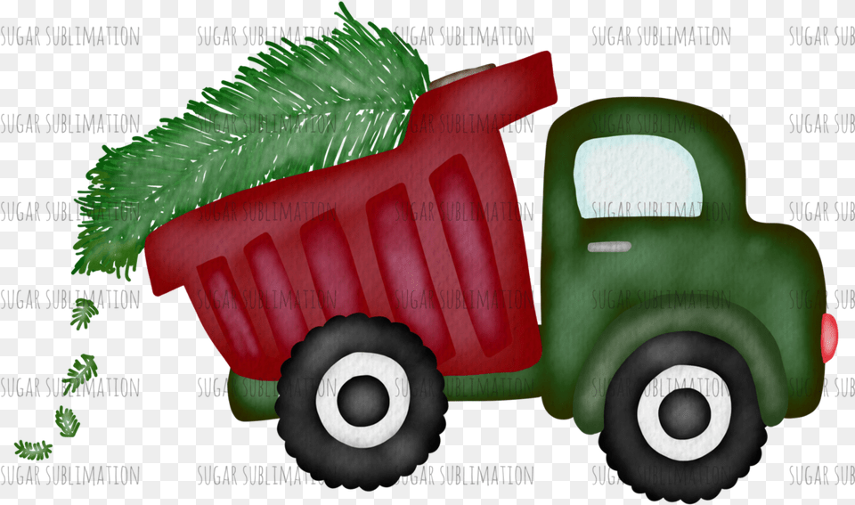 Christmas Dump Truck Clip Art, Grass, Plant, Lawn, Transportation Png