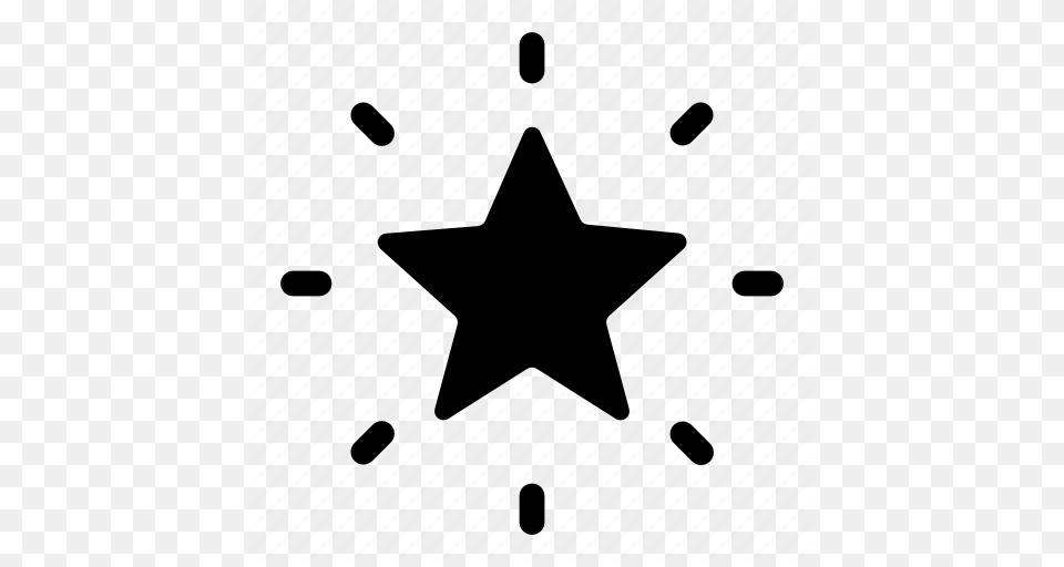 Christmas Effect Glowing Light Star Icon, Star Symbol, Symbol Png Image