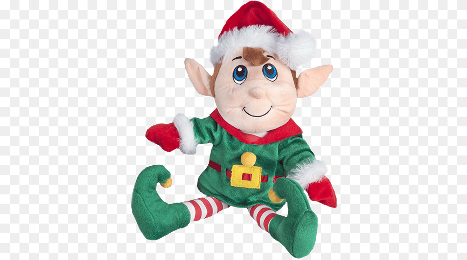 Christmas Elf, Plush, Toy, Teddy Bear Png Image