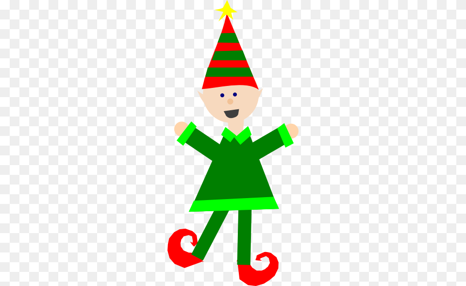 Christmas Elf Clipart, Clothing, Hat, Nature, Outdoors Png Image