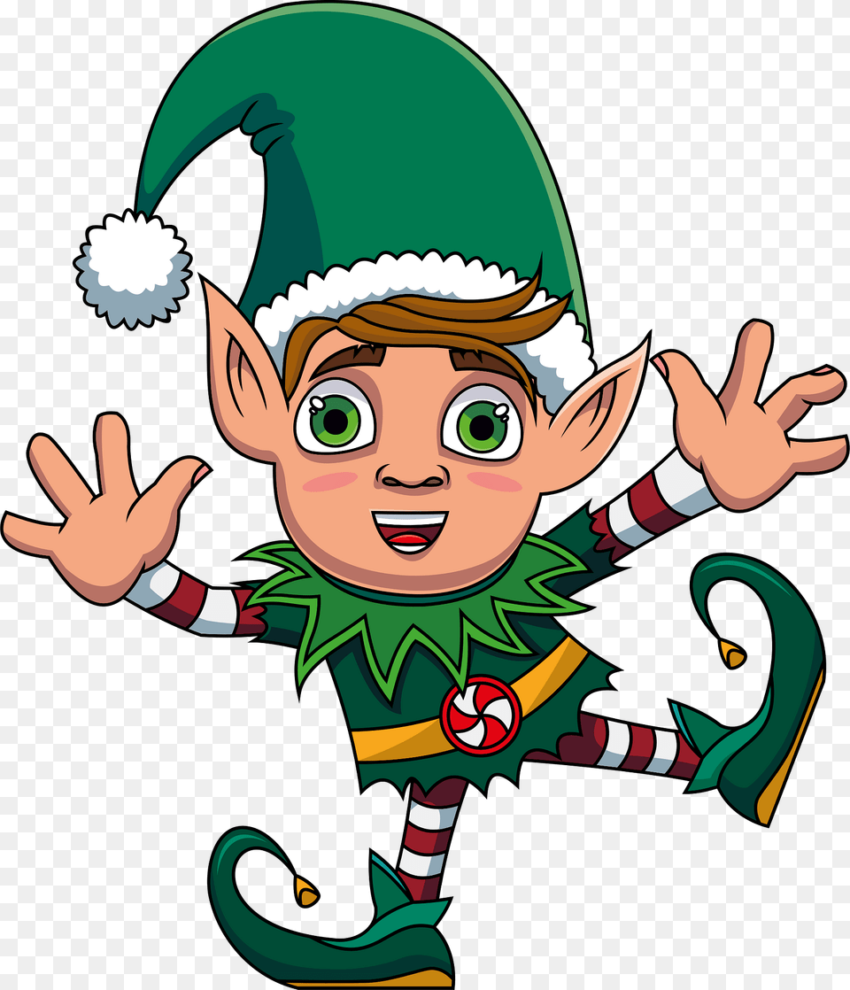 Christmas Elf Clipart, Baby, Face, Head, Person Png Image