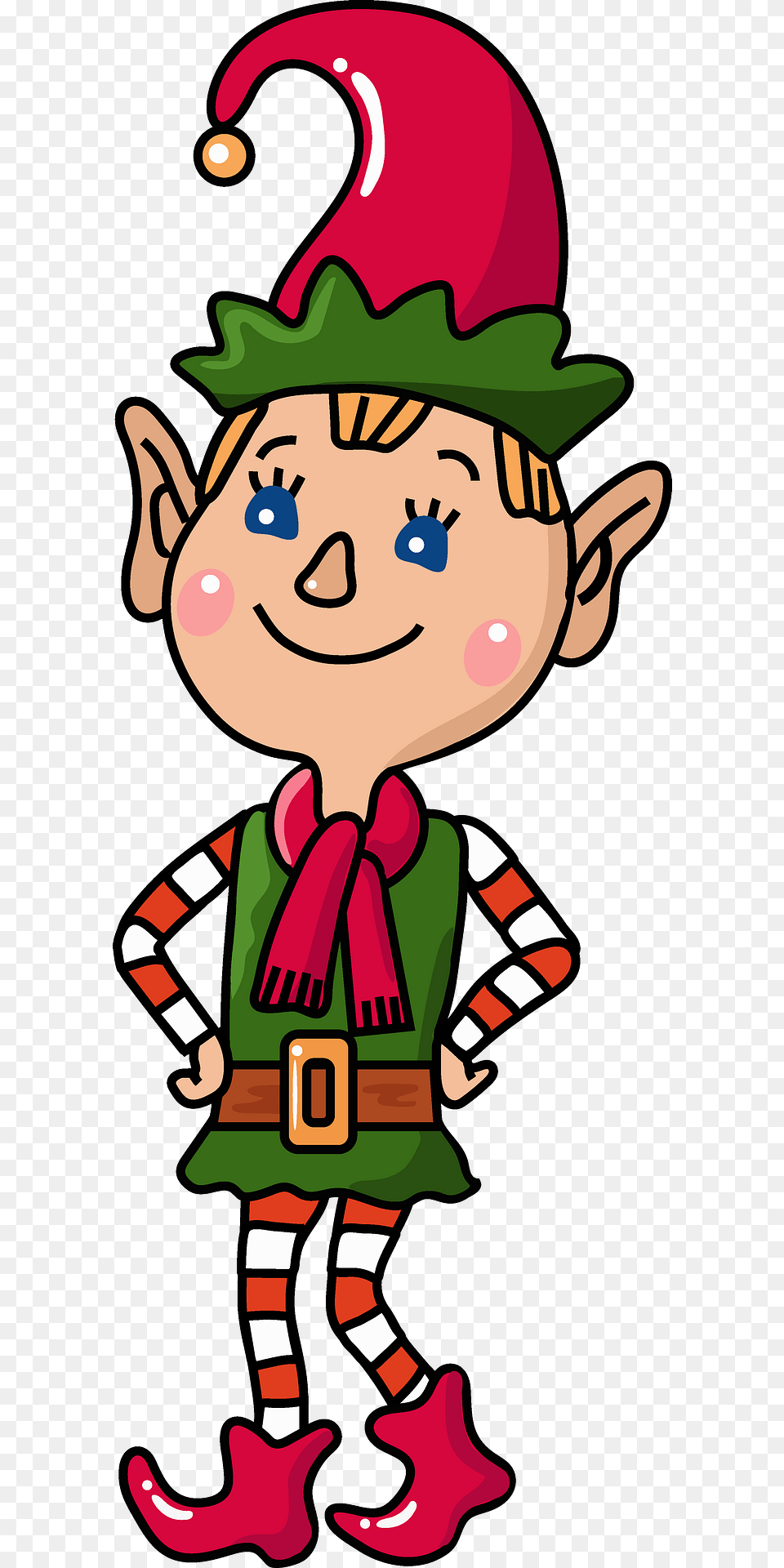 Christmas Elf Clipart, Face, Head, Person, Baby Png
