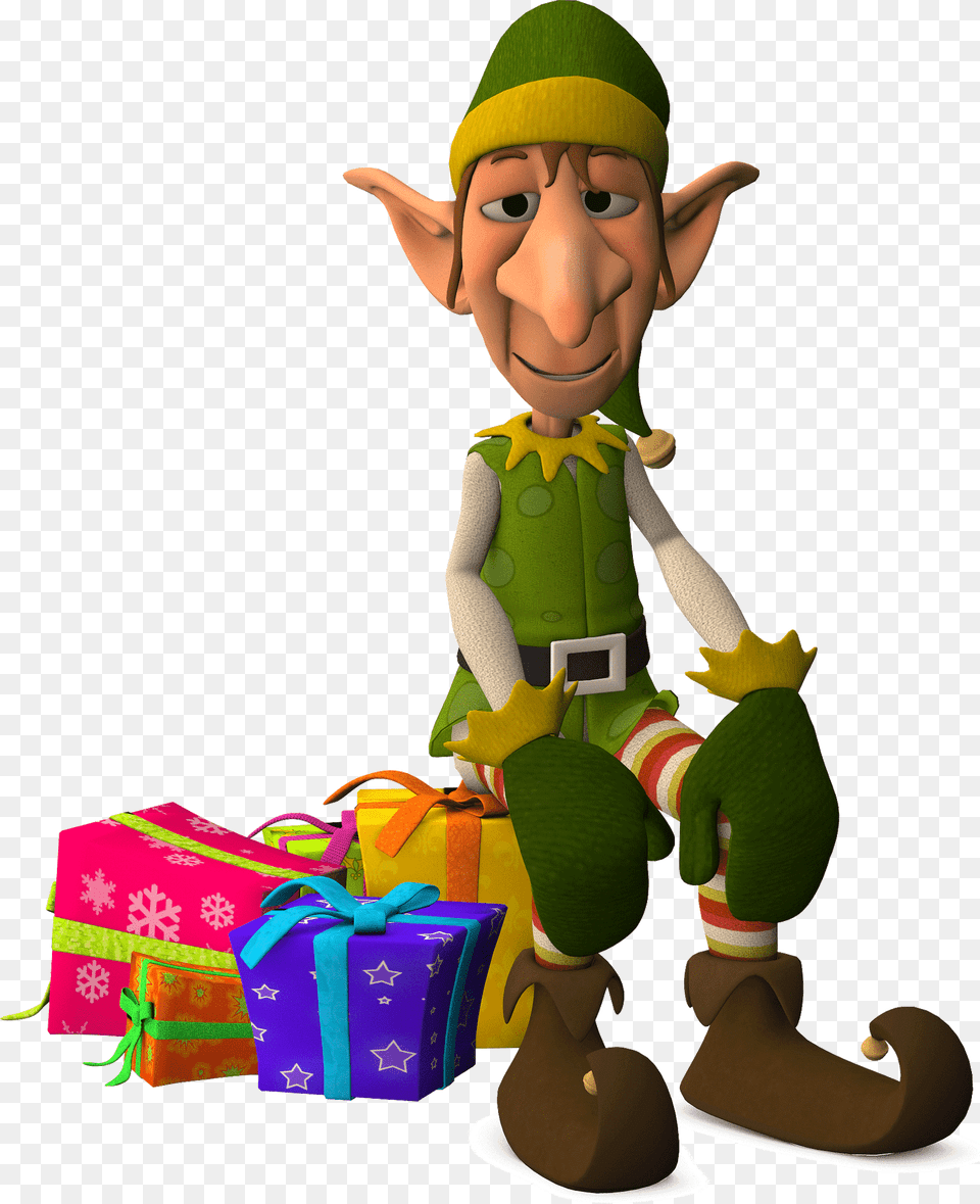 Christmas Elf Clipart, Baby, Person, Face, Head Png Image