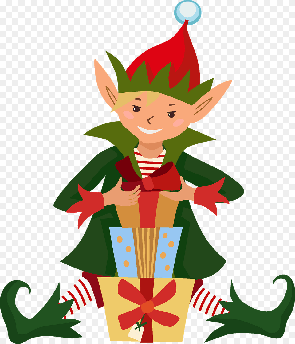 Christmas Elf Clipart, Clothing, Costume, Person, Baby Png Image