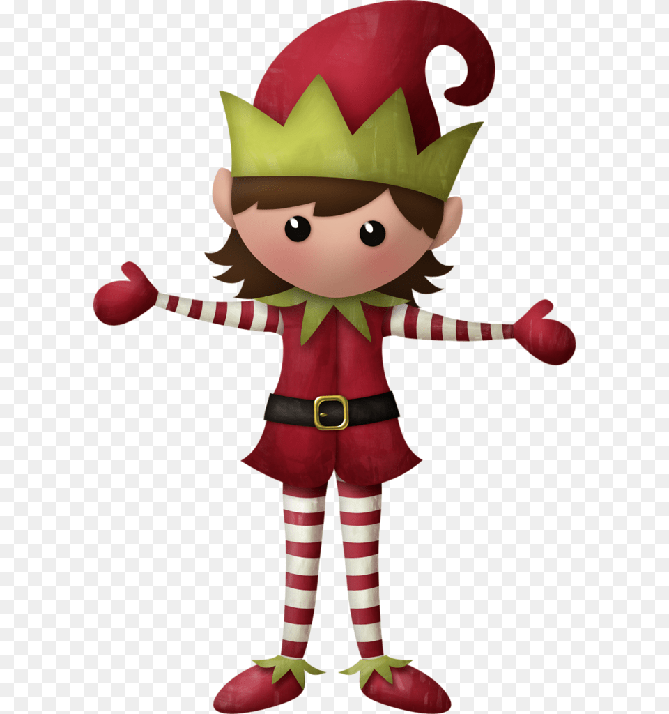 Christmas Elf Clipart Girl, Baby, Person, Nutcracker, Doll Free Png