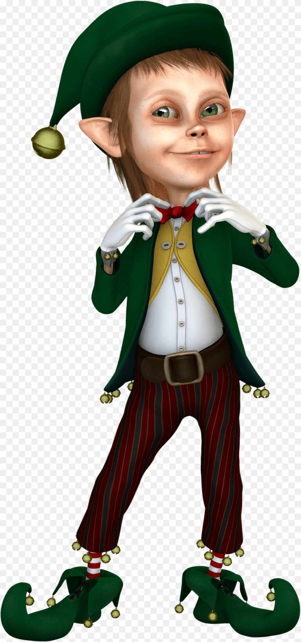 Christmas Elf Clipart Throughout Elf Clipart Christmas Elf Transparent Background, Clothing, Glove, Baby, Person Png Image