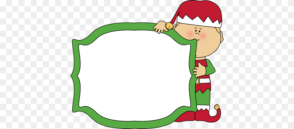 Christmas Elf Holding A Blank Sign Christmas Clip Art, Smoke Pipe Free Png Download