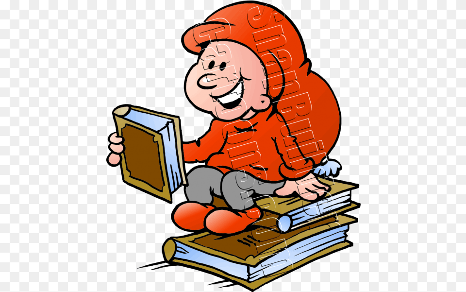 Christmas Elf Reading Book On Books Clip Art Elves Reading Books, Person, Publication, Comics, Face Free Png Download