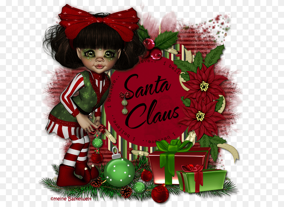 Christmas Elves, Envelope, Greeting Card, Mail, Doll Free Png Download