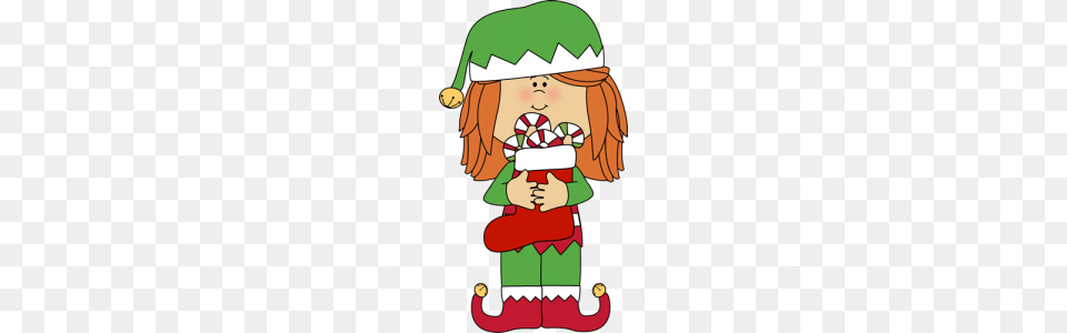 Christmas Elves Clipart Girl Christmas Elf Clip Art Girl, Baby, Person, Dynamite, Weapon Free Png Download