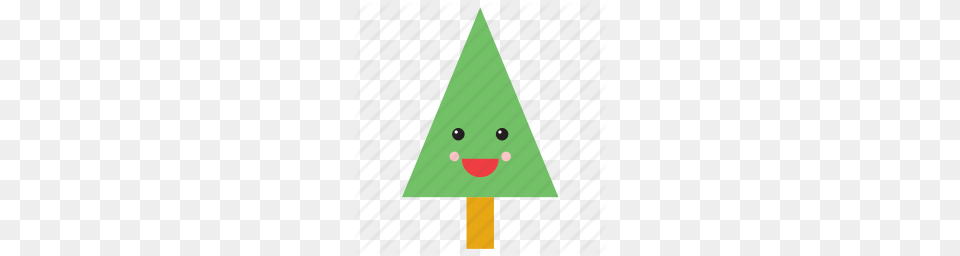 Christmas Emoji Emoticon Face Fir Smiley Tree Icon Icon, Triangle Free Png