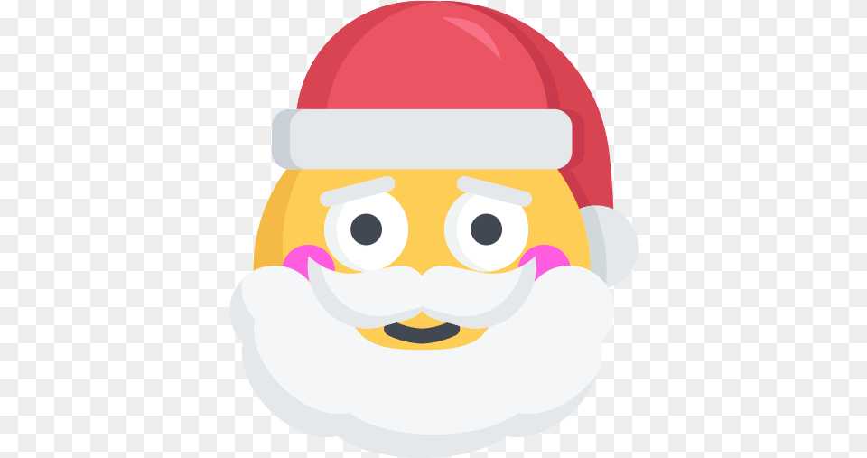 Christmas Emoji Happy Santa Smile Nerd Santa, Food, Astronomy, Moon, Nature Free Png