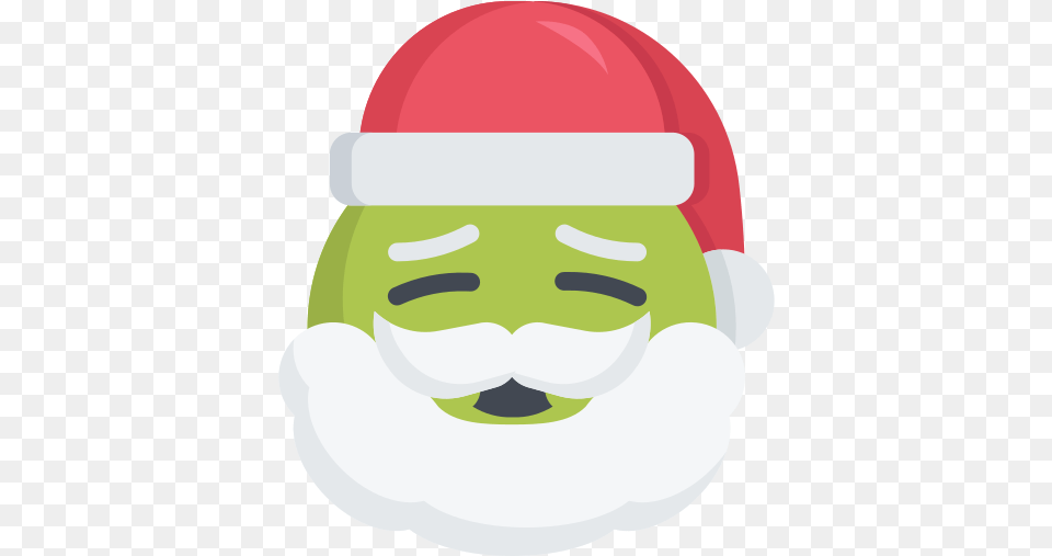 Christmas Emoji Ill Santa Sick Cartoon, Outdoors Png