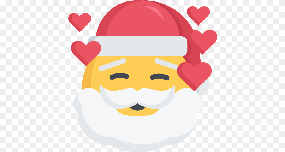 Christmas Emoji Inlove Love Santa Icon Of Emojis Christmas Love Emojis, Outdoors, Nature, Dynamite, Weapon Free Png Download